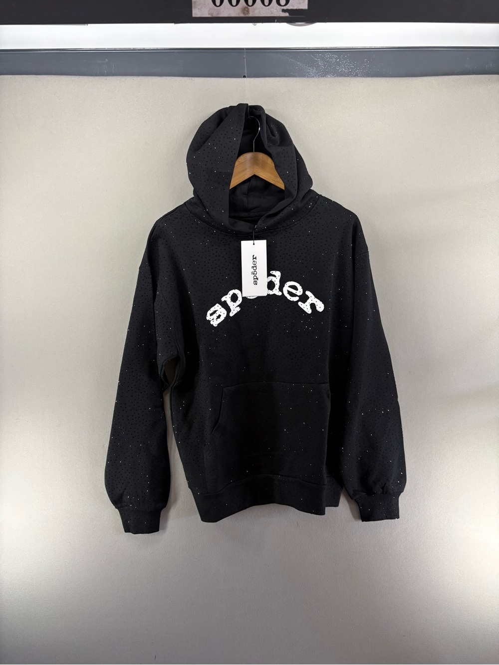 SP5DER Hoodie with Rhinestones Men's size Small Nwt